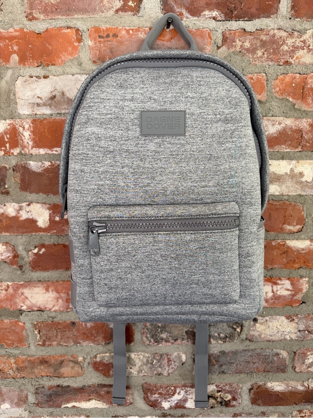 NWOT Dagne Dover Dakota Medium Backpack Heather Gray Neoprene Laptop Travel Bag - Picture 2 of 16